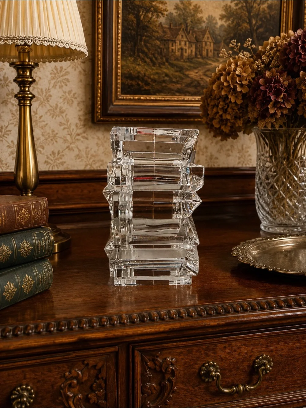 Mikasa Crystal Quartz Mantel / Desk Clock – Germany